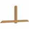 Ekena Millwork Eugene Smooth Timber Gable Bracket, Western Red Cedar, 108"W x 45"H x 5 1/2"D x 5 1/2"F, 10/12 Pitch GBW108X45X0606EUG00SWR - alternate 5
